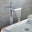 Salle de bains contemporaine chute simple poignee de robinet devier Chrome Tall