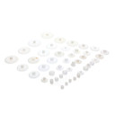 58 differentes sortes de package roue en plastique de 05 m engrenages de materiaux de construction modele de bricolage jouet rc partie