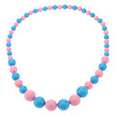 Bleu et rose Collier...