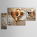 Peints la main peinture l huile florale Calla Lily Ensemble de 3 1302-FL0059
