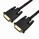 Plaque or DVI M  M Cable et 3m rouge et noir