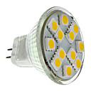 MR11 1.5W 140-160lm 12x5050SMD 2700-3000K lumiere blanche chaude ampoule LED Spot  12V 