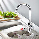 contemporaine robinet en laiton massif de cuisine - fini chrome