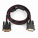 Plaque or DVI M  M Cable et 5m rouge et noir