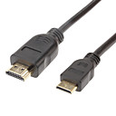 HDMI vers Mini HDMI pour Smart LED HDTV Apple TV PS3 XBOX360 Blu-ray 05 m noir