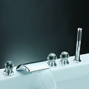 contemporaine robinet de baignoire cascade avec douche main