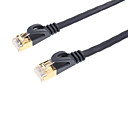 PowerSync cat.7 plaque or 600MHz 10Gbps ultra-rapide de cable LAN pour ftth ADSL CATV 3m