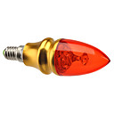 Dimmable E14 3W 240LM Red Light Bulb Coquillage dor Bougie LED 220V