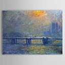 Celebre peinture l huile Charing Cross Bridge la Tamise par Claude Monet