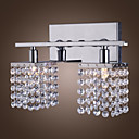 25W G9 cristal et metal Applique 2 lumieres
