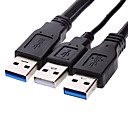 USB 3.0 2 heures  AM Y Cable de forme pour le partage des donnees et plus 06 m