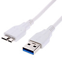 USB 3.0 AM au cable blanc micro USB pour imprimante des peripheriques mobiles 1 m