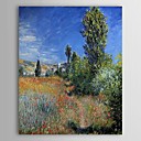 Celebre peinture l huile paysage sur l ile Saint-Martin par Claude Monet