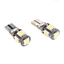 t10 1s 5x5050smd lumiere LED blanche oule pour canbus instrument  de feu de position cote de la voiture 12v 1 paire