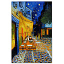 la terrasse du cafe sur la place du Forum Arles la nuit 1888 par Vincent van Gogh celebre d impression d art