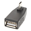 90 degres droite USB  A 5P F  M Adaptateur Micro