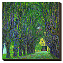 Route bordee d arbres menant la maison Manor Kammer Haute-Autriche 1912 par Claude Monet celebre toiles tendues