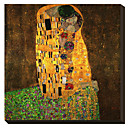 Le baiser par Gustav Klimt celebre toiles tendues