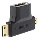 HDMI v1.3 h Mini HDMI male  micro hdmi convertisseur HD