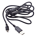 USB Charging Cable Black pour PS3 1.5m Noir