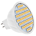 ampoule Spot LED Lumiere Blanche Chaude  MR16 - 4W - 60x3528 SMD - 300 320LM - 3000 3500K - 12V 