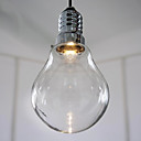 3W LED moderne lumiere pendante avec haut-transparence Shade ampoule de verre