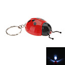 Coccinella septempunctata en forme de le de poche LED Keychain  campouleurs aleatoires 