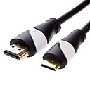 CY mini HDMI vers HDMI v1.3 cable pour Smart LED HDTV Apple TV Blu-Ray 18 m