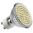 GU10 3.5W 300LM 80x5050SMD 2800-3300K chaud ampoule LED Spot Light Blanc 220-240