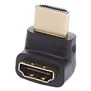 Connecteur HDMI Male - Femelle 90°