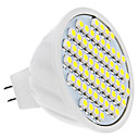 MR16 4W 60x3528 SMD 300-320LM 6000-6500K ampoule Natural White Spot LED  12V 