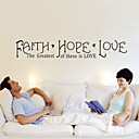 Faith Hope Love Wall Sticker