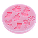 3D Christmas Theme Silicone Cookie Biscuit Mold