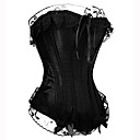 Noir volants de dentelle classique Lolita Corset