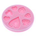 3D Sweet Heart Theme Silicone Cookie Biscuit Mold