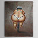 personnes de peinture l huile velo femme avec cadre toile tendue peinte la main 1307-pe0281