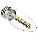 E27 2.5W 145-180LM 16x5050SMD 6000-6500K White Light Candle ampoule LED  220-250V 