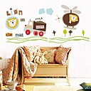 Lion et camions Wall Sticker