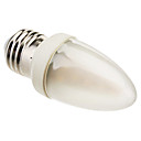 E27 3W 210-230LM 2800-3200K 48x5050SMD blanc laiteux Cover lumiere blanche chaude Bougie ampoule LED 220-250V