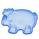 en forme de cochon gateau de  en silicone  couleur aleatoire 