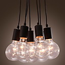 40w e27 pendentif minimaliste lumiere avec 7 lumieres