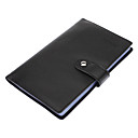 300 Slots Black PU couverture en cuir daffaires Porte-cartes