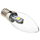 E14 0.5W 35-45LM 3x5050SMD 6000-6500K White Light Candle ampoule LED  220-250V 