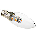 e14 1s 60-70lm 7x5050smd 2800-3200k blanc chaud ampoule menee de bougie  220-250V 