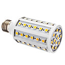 Dimmable E27 10W 3000-3500K 700-80OLM 60x5050SMD blanc chaud ampoule 220V