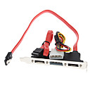 2 ports cable dalimentation SATA PCI support fente 0.3m