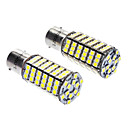 1156BA15S 7W 6000-6500K 480LM 120x3528SMD LED oule blanche 12V DC 1 paire