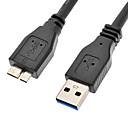 USB 3.0 Type A male vers USB 3.0 Type A Male Black 1.5M