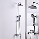 douche finition chrome style contemporain robinet vanne ceramique