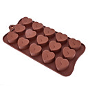 L amour en forme de Sugarcraft de mampoule de silicone pour Candy  Cookie  gelee  chocolat